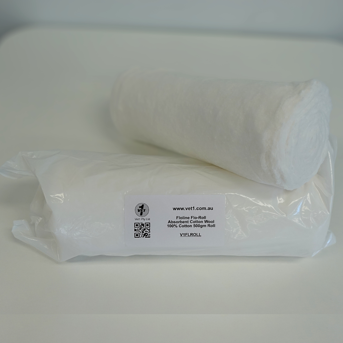 Floline Flo-Roll Absorbent Cotton Wool 100% Cotton 500gm Roll
