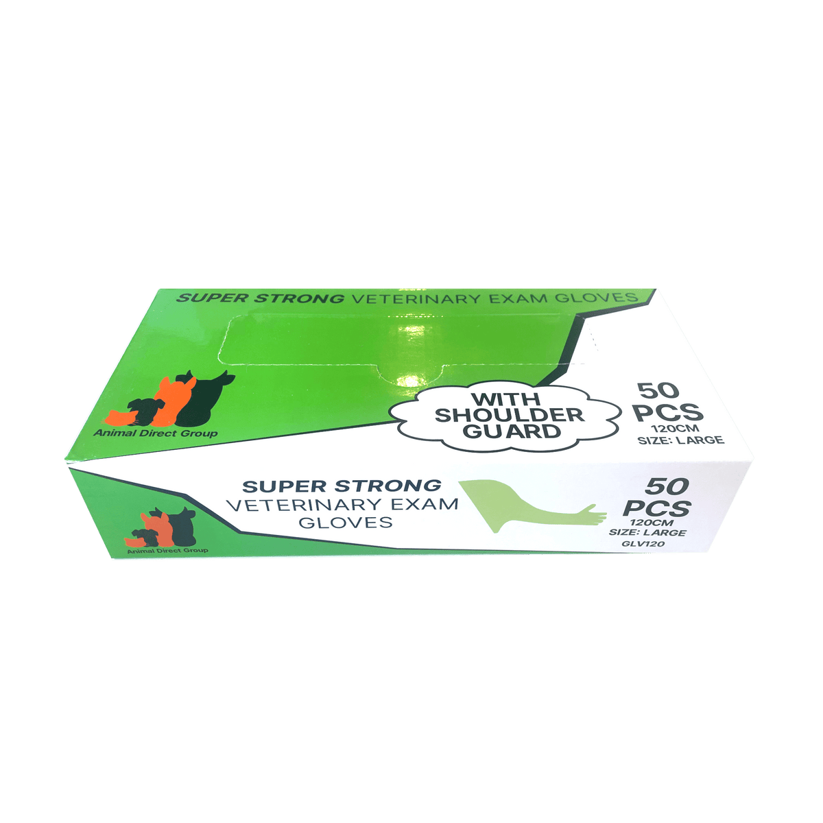 ADG Veterinary Shoulder Gloves 120cm Length Green – Box of 50pcs