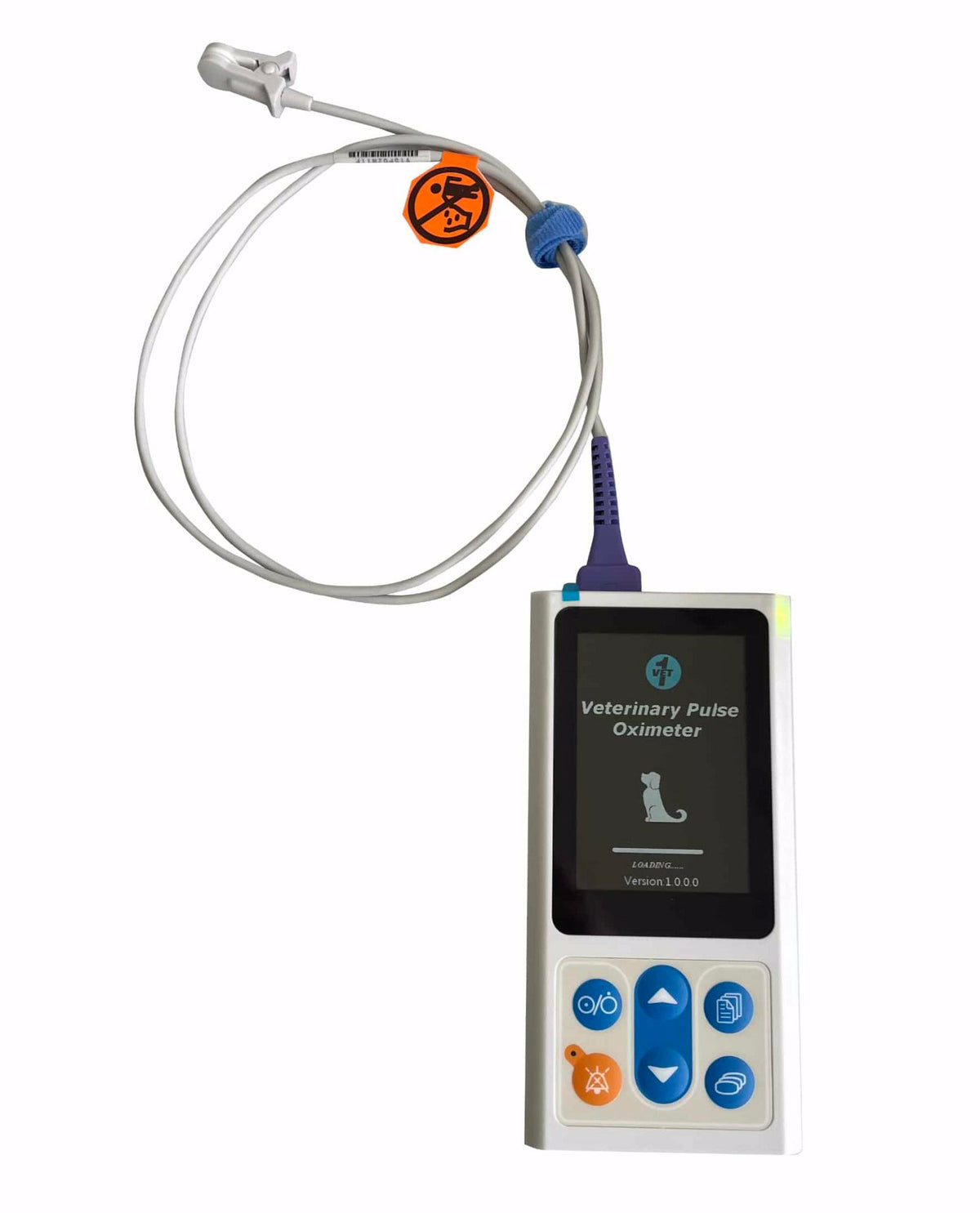 60V Veterinary Specific Handheld Pulse Oximeter 25-350Bpm, Data Capable