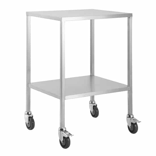 Stainless Steel Trolley No Rails on top - Single - 500 x 500 x 900