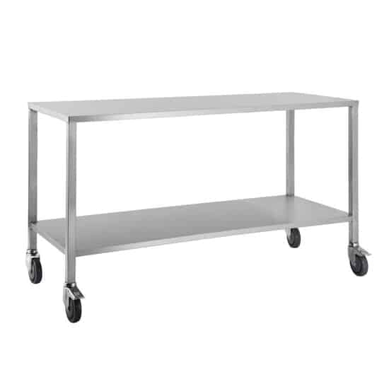 Stainless Steel Trolley No Rails on top - Single - 800 x 500 x 900
