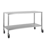 Stainless Steel Trolley No Rails on top - Single - 800 x 500 x 900