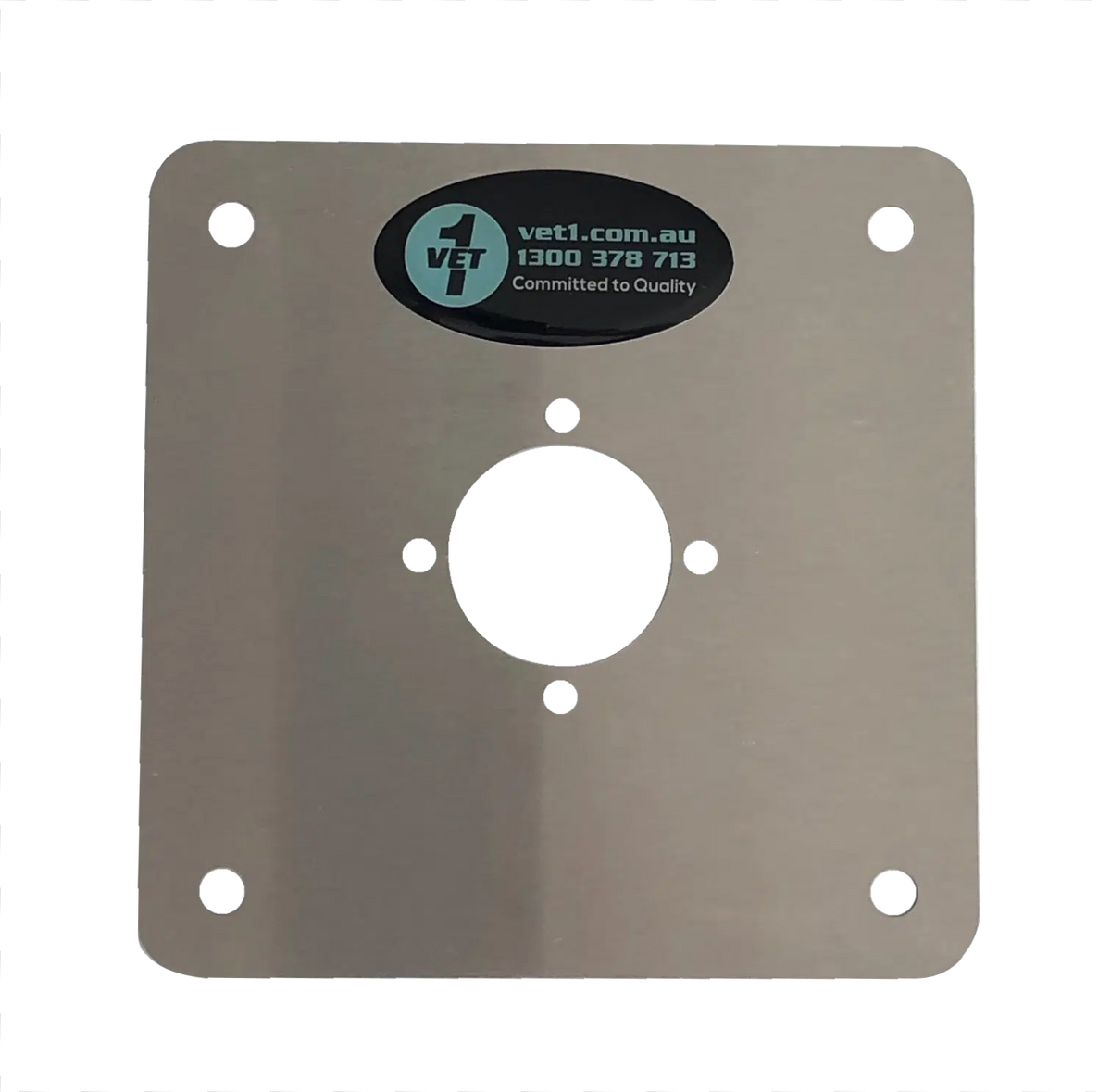 S/S Oxygen wall plate (Small)