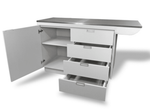 Prep & Treat Tub Cabinet - Door & 3 Draws