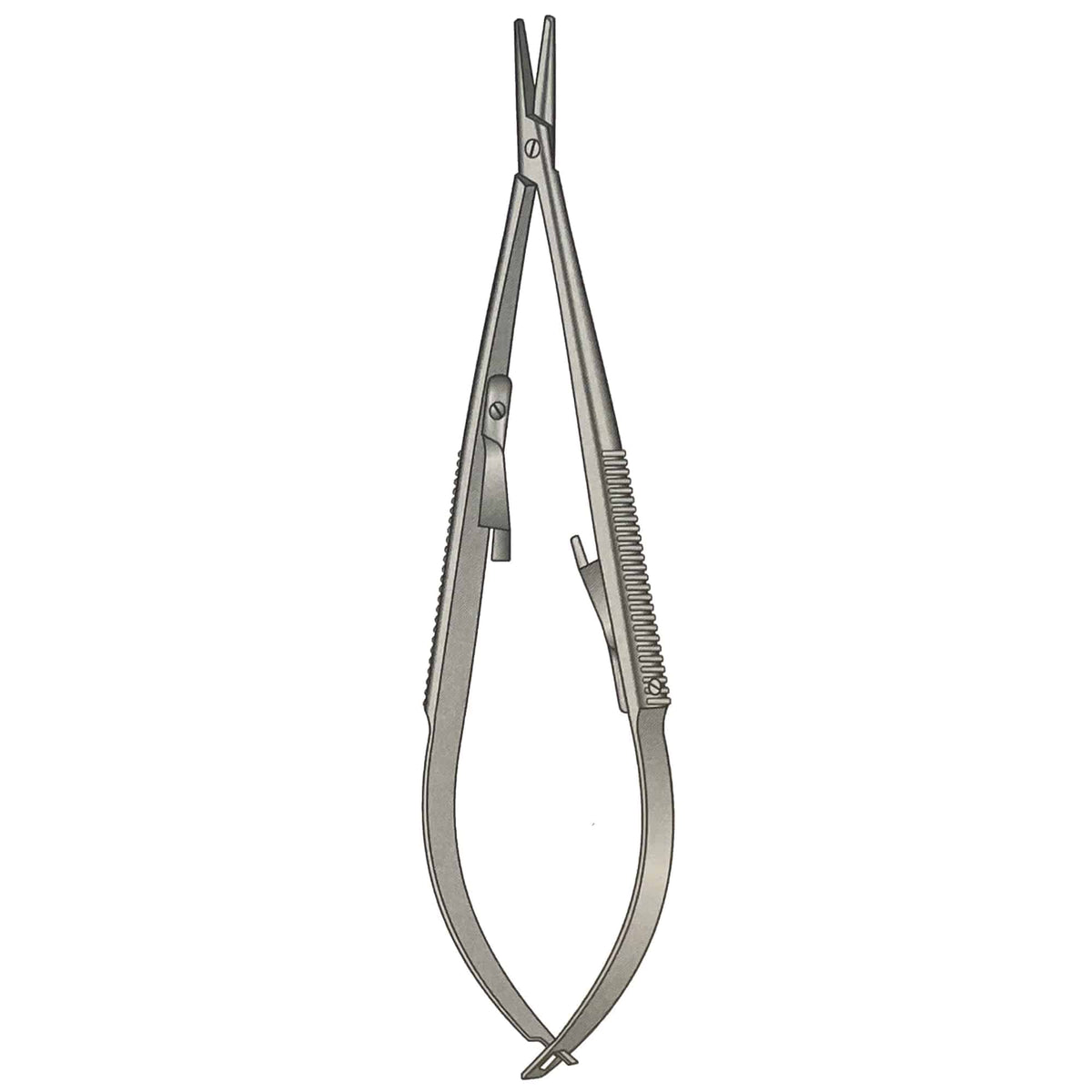 Castroviejo Needle Holder Length 13cm / 5-1/4" Straight with Lock