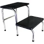 Step up Stool - Double Metal Step with Rubber non-slip Surface