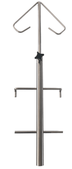 Vet1 Stainless Cage Mount IV / Infusion Pump Stand