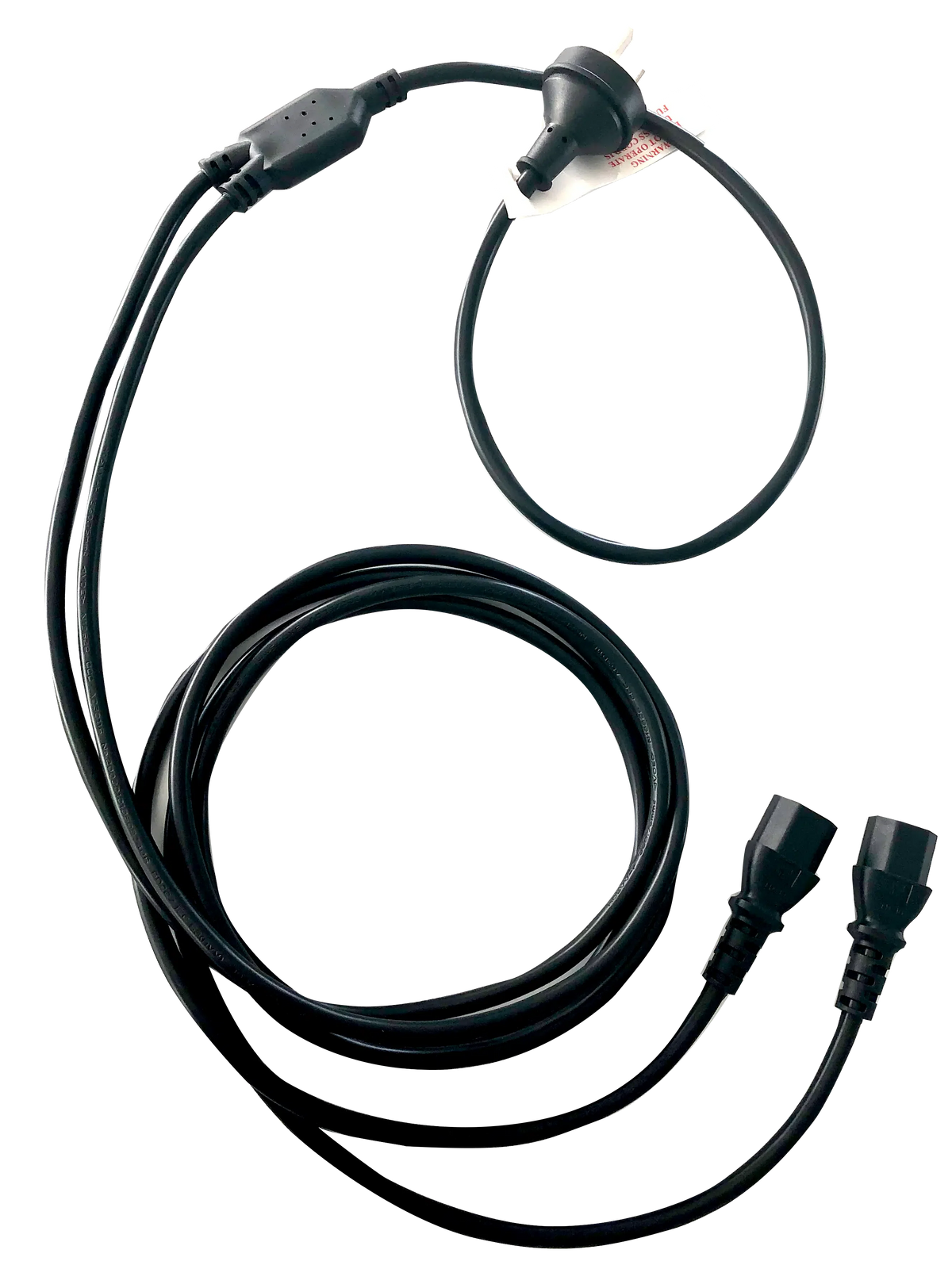 Dual Power Cord from Single Inlet 2M Length