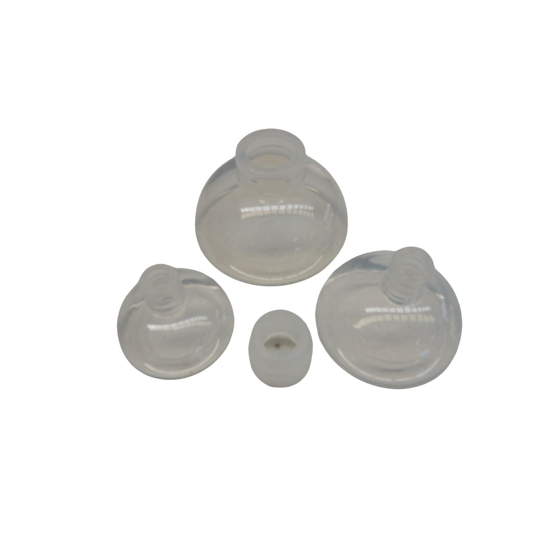 3x Silicon Animal Masks in Sizes #0 #1 #2 with Silcon Connector